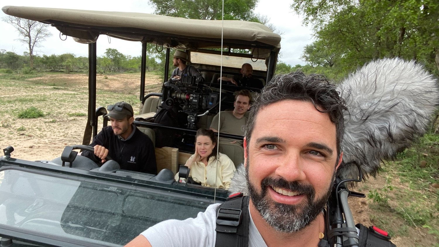 Recording animal sounds on safari in South Africa